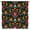 Black Red-1, variant on Colorful Floral Curtains, Boho Dahlia Chrisanthemum Flowers Art Printed Window Drapes for Bedroom Living Room Kitchen Decor Fabric Set 2 Panel 63x63 Inch 80% Shading Rate