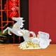 thumbnail image 5 of Estatua de caballo, escultura de animal, regalo de cumpleaños, figura de resina, adorno para dormitorio Plata, 5 of 8
