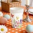 thumbnail image 5 of Spring Tulips Floral Disposable Tableware Set, Vibrant Watercolor Design Party Plates and Cups, Convenient and Elegant Solution for Garden Parties and Special Events, 5 of 6