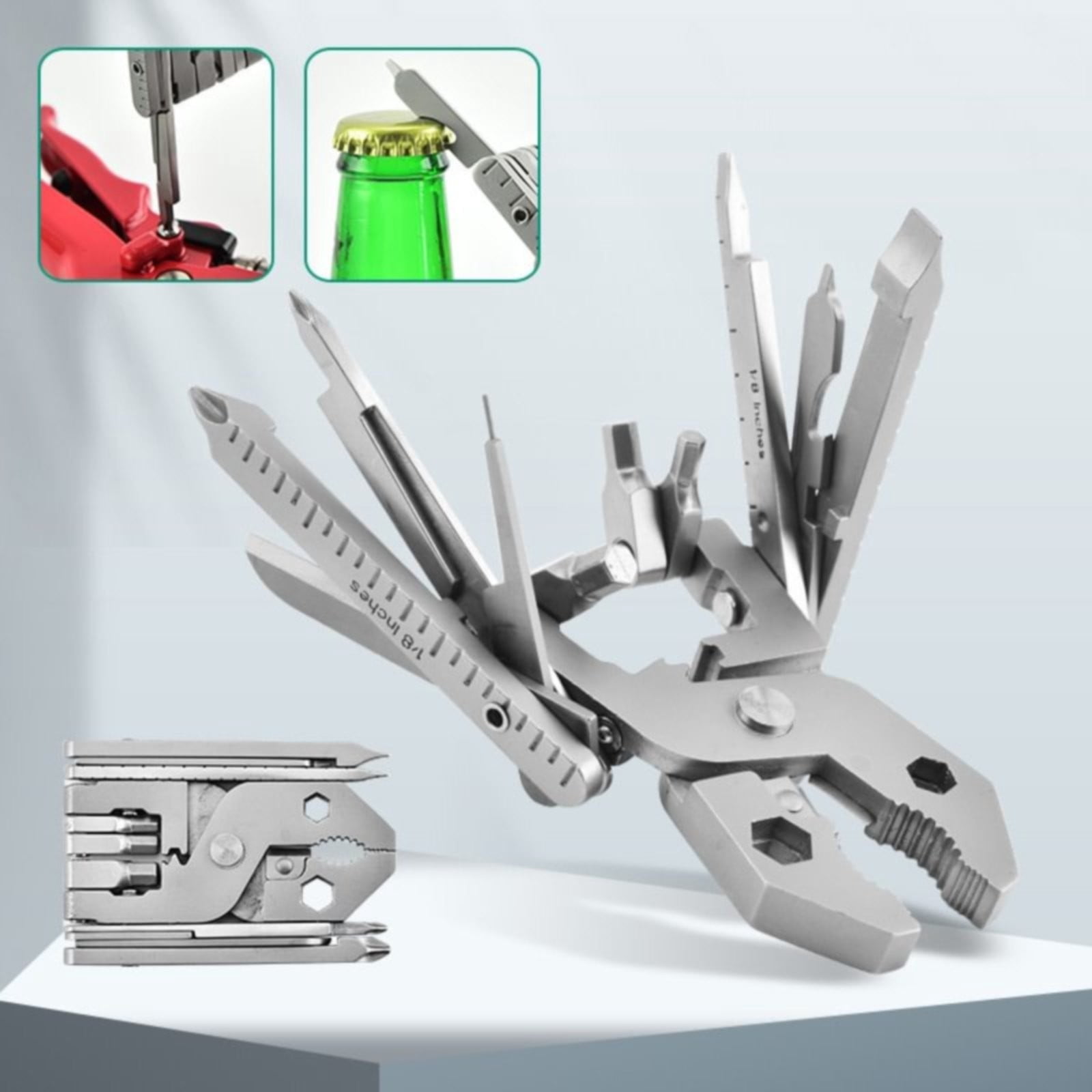 for Compressor Pocket Multitool Multitool Pliers Tool Pliers Screwdriver Card Needle Wire Stripper Multi Tool Portable Folding Multitool Plier Ideal Gifts For Dad