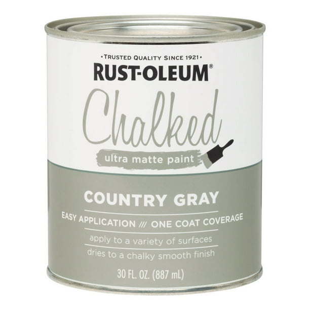 RustOleum Chalked Country Gray Chalk Paint 30 oz.