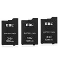 thumbnail image 3 of EBL 20Pack 3.6V Lithium Ion Rechargeable Battery 1200mAh Replacement Batteries for PSP Slim 2000 2001 2006 3000 3001, 3 of 14