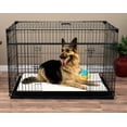 Lucky Dog XL Sized Kennel with Removable Tray, Wire Cage, Sliding DoubleDoor, 48"L