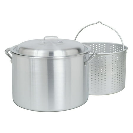 - Bayou Classic Steam Boil Aluminum Stockpot with Basket