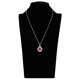 thumbnail image 3 of Moda granate diamante colgante collar boda joyería oro plata jinwen Collar de las mujeres de la boda, 3 of 8