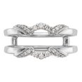thumbnail image 5 of Auriga Fine Jewelry 14K White Gold Diamond Complete Ring Guard for Women Size 7 (0.2ct, Clarity- I1), 5 of 6
