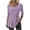 Purple, variant on Womens t Shirts Blouse Tunic V Neck Long Sleeve Buttons Geometric Stylish Casual Blouse Tops Casual Tops Trendy Blouses Cute Work Outfits Clothes