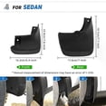 thumbnail image 3 of Exquisite Front Rear Mud Flaps For Toyota Corolla AE110 1999 2000 2001 2002 Splash Guards Mudguards, 3 of 5
