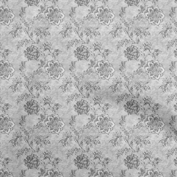 oneOone Velvet Gray Fabric Batik Fabric For Sewing Printed Craft Fabric By The Yard 58 Inch Wide