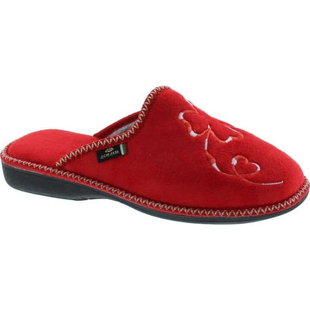 

SC Home Collection Womens 14117 Plush Embroidered House Slippers Made in Europe