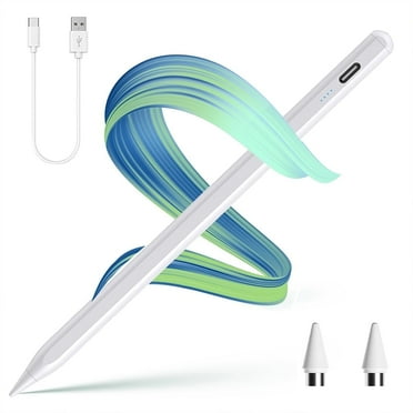 Stylus Pens for iPad, Quick Charge iPad Stylus Magnetic Attachment , Touch Screen Stylus Pen Compatible with iPad Pro 11/12.9, iPad 9/8/7/6, iPad Air 4/3, iPad Mini 6/5,White