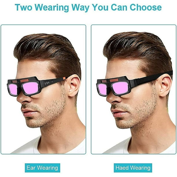 Auto Darkening Welding Goggles Solar Power Welder Eyes Glasses With Adjustable String Anti fog Anti glare Welder Glasses Helmet Walmart
