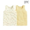 thumbnail image 2 of Nilvkv Cute Shirts for Girls, Girls Tank Tops, Kids 2 Pack Print Sleeveless Round Neck Mesh Top Casual Summer Multicolor 10-12 Years, 2 of 5
