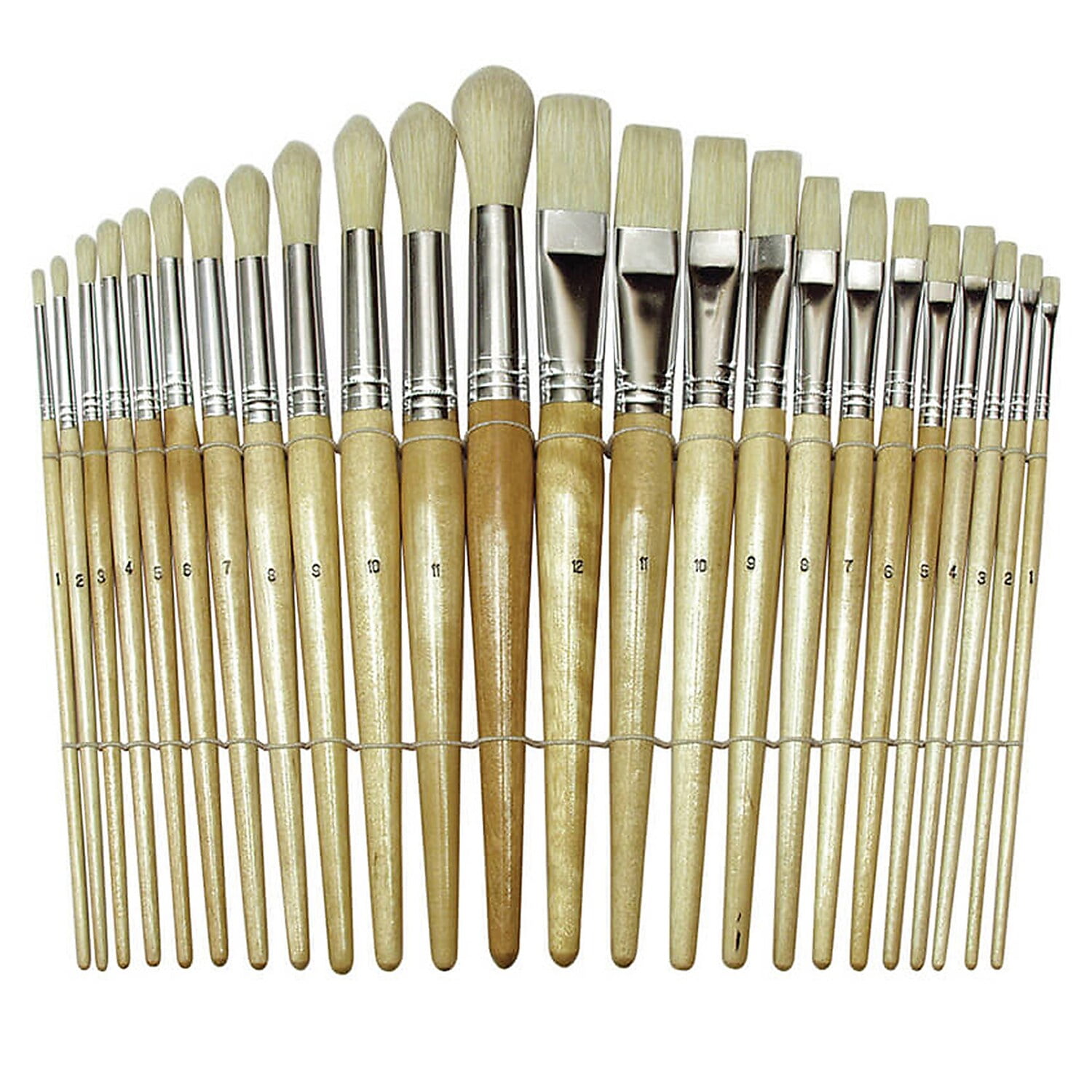 Pacon CK-5172-2 Creativity Street Wood Brushes - 24 Per Set - Set of 2