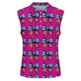 thumbnail image 4 of DHFJKG Polo Shirts For Women Polka Dot Sleeveless Turndown Collar Loose Fit Stretchy Soft Golf Tennis Shirts Trendy Tops, 4 of 5