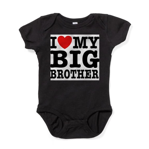 CafePress - I Love My Big Brother Infant Bodysuit - Cute Infant Bodysuit Baby Romper - Size Newborn - 24 Months