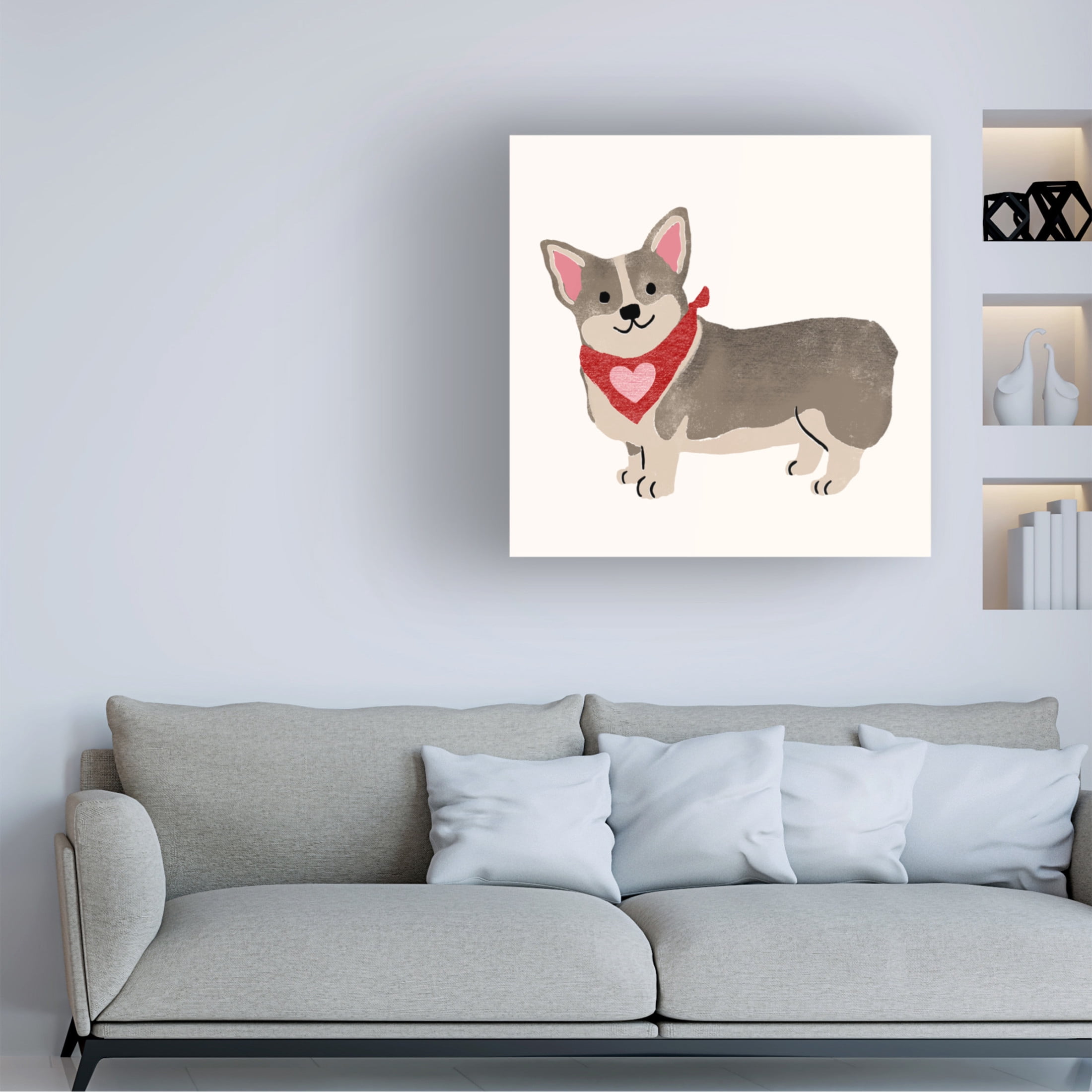Trademark Fine Art Victoria Barnes Little Legs Big Heart I Canvas Wall Art