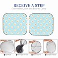 thumbnail image 7 of Uemuo Daisies Flowers Printed 2 PCS Car Windshield Sun Shade, Auto Sun Heat and UV Rays Blocker, Foldable Automotive Front Window Sunshade Protector, 7 of 7