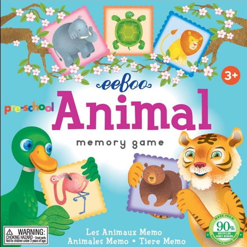 PreSchool Animal Memory Game Board Game by eeBoo (PREAN2) Walmart