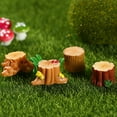 thumbnail image 4 of Visland Fairy Garden Tree Stump Accessories Decorative and Cute, Resin (8 Count), 4 of 4