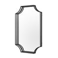 thumbnail image 3 of Manor Park Notched Corner Metal Framed Mirror, Black, 3 of 6