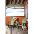 thumbnail image 2 of Capterra Casual Recycled Plastic Adirondack Chair, Moss, 2 of 5