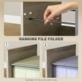 thumbnail image 4 of Vinsetto Filing Cabinet with Hanging Bars for Letter A4 Distressed Grey, 4 of 10