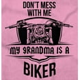 thumbnail image 2 of Don't Mess With Me Grandma is a Biker Romper Boys or Girls Infant Baby Brisco Brands 12M, 2 of 6