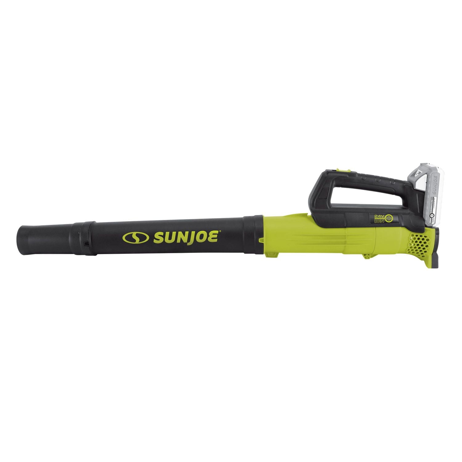 Sun Joe 24V-TB-LTE 24-Volt iON+ Cordless Compact Turbine Jet Blower Kit, 100-MPH, 280-CFM, W/ 2.0-Ah Battery and Charger