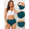 thumbnail image 3 of DARING DIVA Women's High Waist Available In Plus Size Underpants XL Dark Blue, 3 of 6