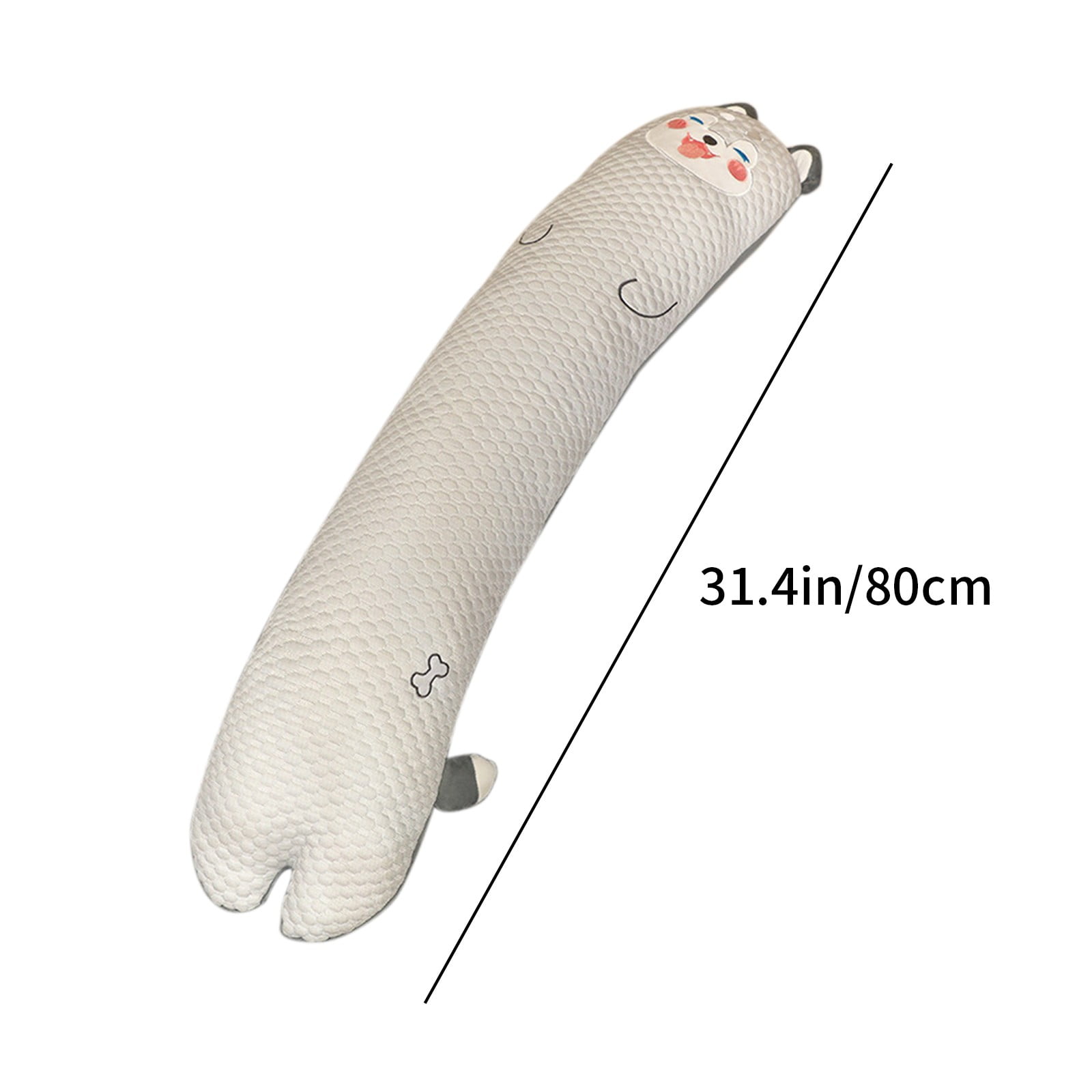 CasaChic Extra Long Cotton Pillow for Leg Support & Hugging Sleep - Removable Cover, Machine Washable, Breathable & Plush for Pregnancy, Side Sleepers, Sofa & Office - Soft for Adults & Teens