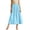 Light Blue, variant on Edvintorg Midi Skirts for Women with Pockets Elastic High Waisted Skirt Womens Summer Skirts Trendy 2026