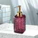 thumbnail image 5 of Dispensador de jabón líquido recargable para baño, cocina, gel de ducha, champú, loción. Envase de vidrio reutilizable con bomba, 320 ml, blanco, gris, rojo, dorado., 5 of 6