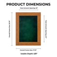 thumbnail image 4 of 16x24 Shadow Box Frame Light Brown Wood | With a 3/4" Usable Display Depth | Includes a Forest, 4 of 6