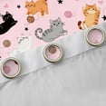 thumbnail image 4 of Feelyou Cat Animal Black Out Curtains, Stars Love Heart Curtains Pack of 2 (42x63 Each), 4 of 6
