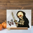 thumbnail image 6 of Halloween Table Decorations Set of 3,Cute Wooden Ghost,Pumpkin,Witch Indoor Plaques,Lightweight Halloween Decor for Home,Office,Party,or Apartment Display, 6 of 7