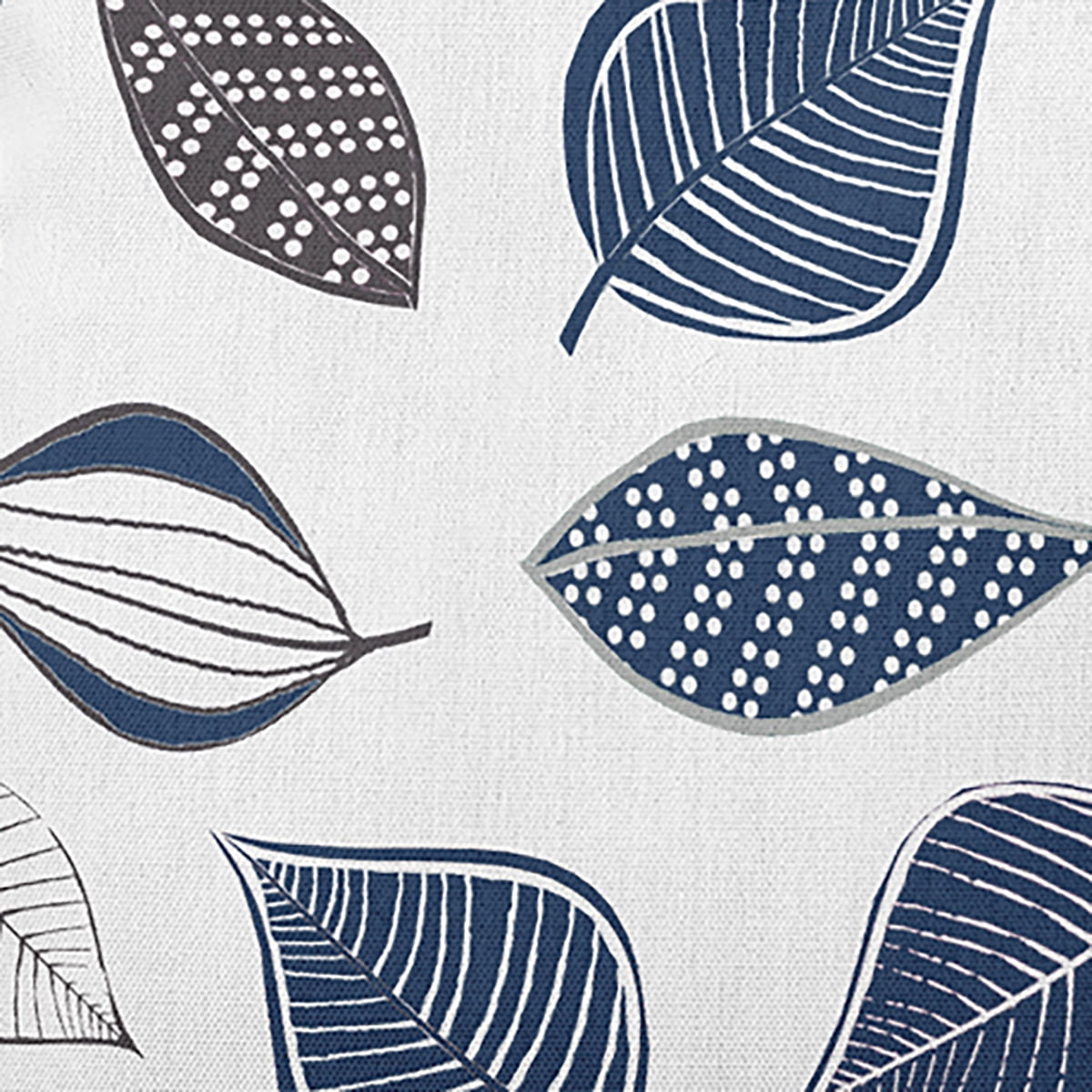 16" x 16" Simply Daisy Scattered Leaves Polyester Accent Pillow, Navy Qty 1