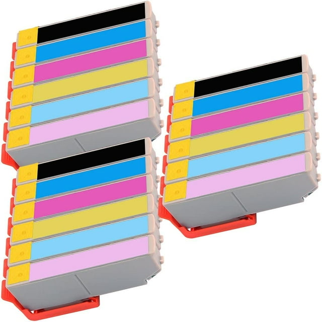 3 Ensembles de 6 Cartouches d'Encre Inkfirst® 277TG Compatibles Remanufacturées pour Epson 277TG Expression XP-850 XP-860 XP-950 XP-960