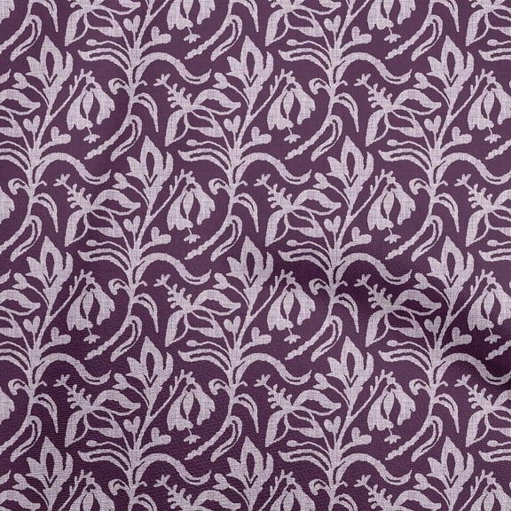 oneOone Viscose Chiffon Wine Purple Fabric Block Quilting Supplies Print Sewing Fabric By The Yard 42 Inch Wide-WU