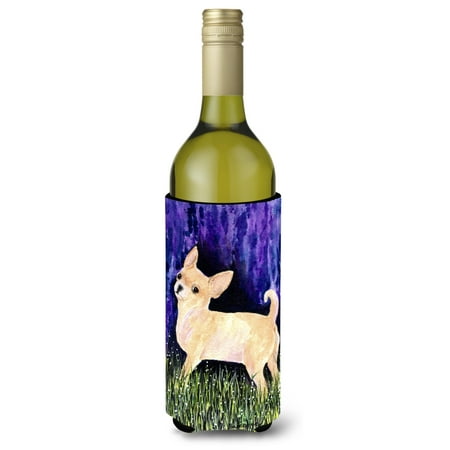 

Caroline s Treasures SS8514LITERK Starry Night Chihuahua Wine Bottle Hugger Wine Bottle multicolor