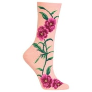 Hot Sox Womens Pansy Crew Socks