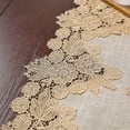 thumbnail image 3 of Xingzhi Simple Long Table Runner Lace Tablecloth Decorative Fabric Dining Tea TV Exquisite Wedding Decoration Coffee Color 35*240 cm, 3 of 6