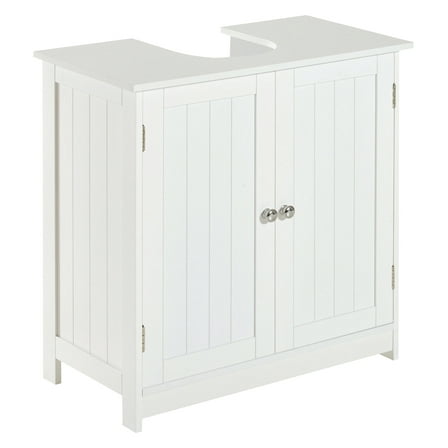 24” Pedestal Sink Bathroom Vanity Cabinet - White