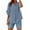 Light Blue, variant on Fanxing Boho Linen Shirts for Women Gauze Short Sleeve A-Line Work Tops Summer Business Casual Shirts Moisture Wicking Casual Roll Up 3/4 Sleeve Length Womens Tops S-2XL