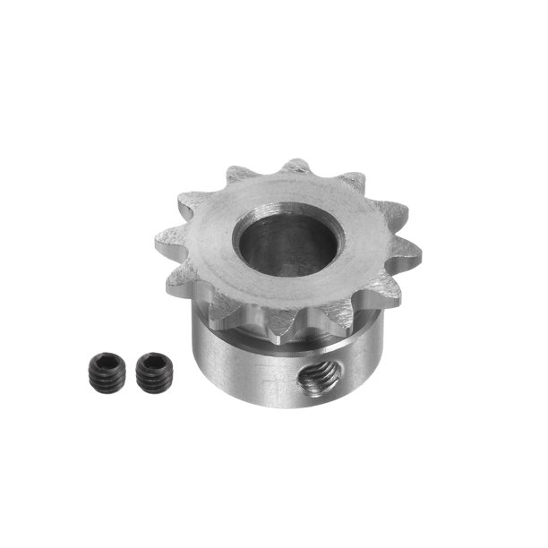 B Type Roller Chain Sprocket 12 Teeth 8mm Bore Stainless Steel Motor