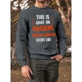 thumbnail image 2 of Awesome Traffic Warden Look Like Sweatshirt Men -Smartprints Designs, Male Large, 2 of 3