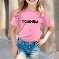 thumbnail image 2 of Big Kid Children City Place Name Theme Printed T Shirt Boys And Girls Casual Comfortable Top Toddler Shirts Girls 2t Pajamas Size 12 Shorts Long Sleeve Shirt 2t Clothes 6t Dance 8-9 Years Pink, 2 of 4