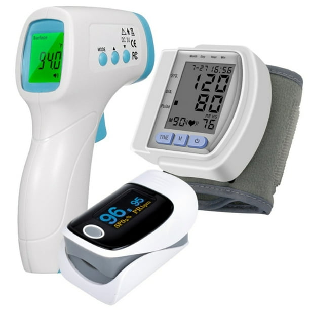 Genkent Wrist Blood Pressure Monitor (CK102S) Touchless Digital Infrared Forehead Thermometer