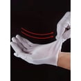 thumbnail image 4 of 5 pares de guantes blancos para eccema manos secas Guantes de inspección de joyería suaves de grado SPA hidratantes con forro transpirable Guantes de tela elásticos ajustados para la mayoría de las, 4 of 4