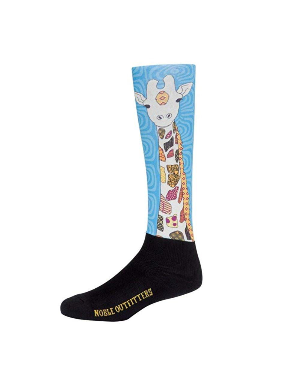 Noble Outfitters Peddies Socks Over the Calf Giraffe Print Women's 